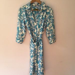 Molly Silk floral shirtwaist dress